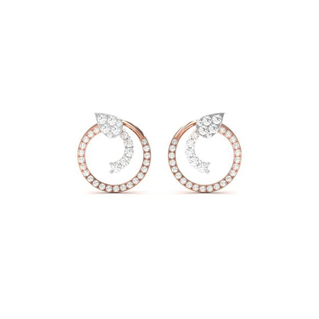 18 KT DIAMOND EARRING 1.84 Gms - MJ25ER18