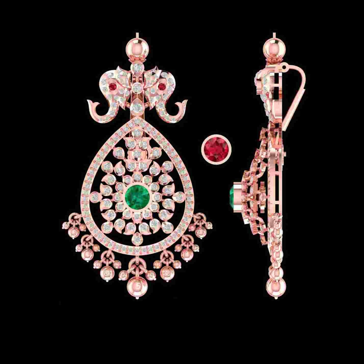 Diamond PENDANT With 17.2 Gms of 18 Kt Gold and 1.826 Cts of Certified Natural Diamonds Code: MJ26PND128