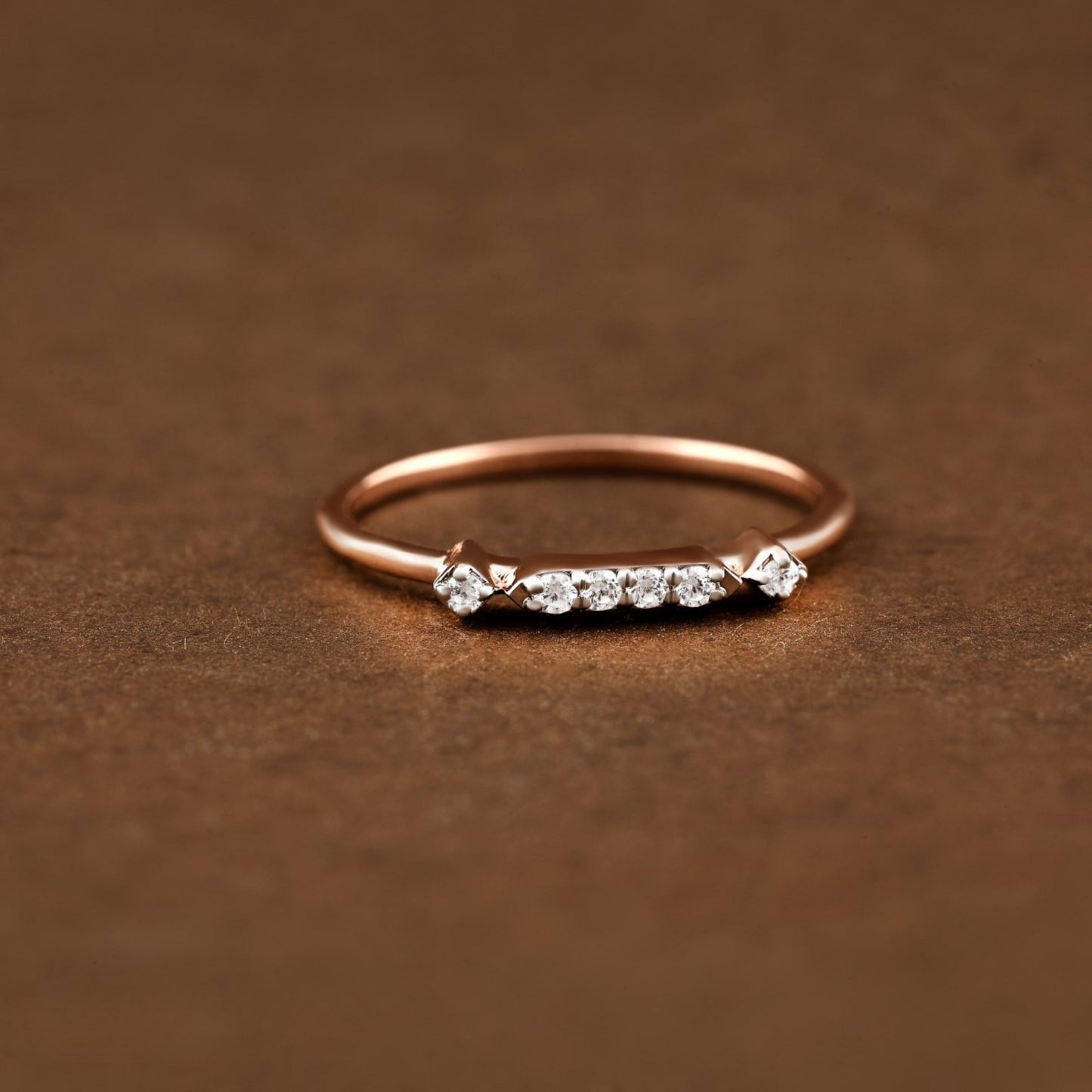 Diamond RING With 1.088 Gms of 18 Kt Gold and 0.068 Cts of Certified Natural Diamonds Code: MJ26RG641