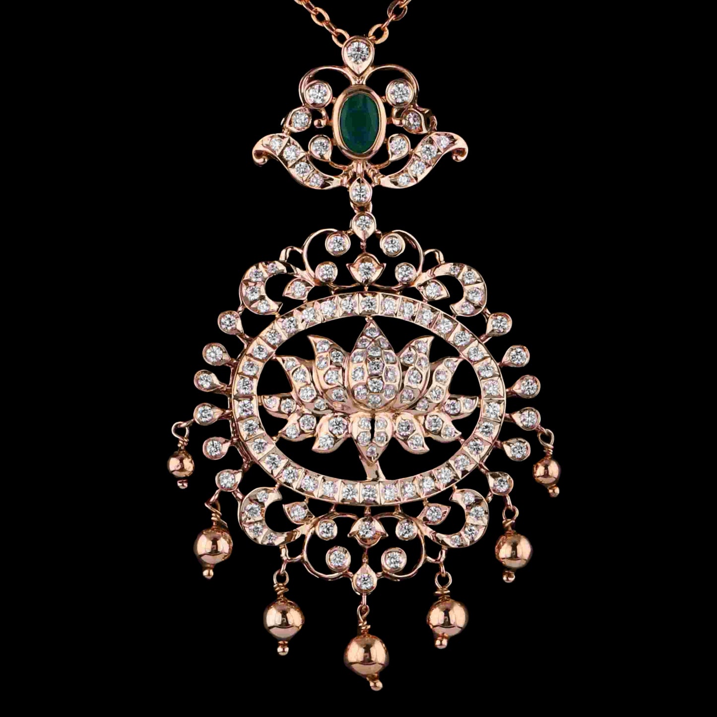 Diamond PENDANT With 12 Gms of 18 Kt Gold and 1.84 Cts of Certified Natural Diamonds Code: MJ26PND65