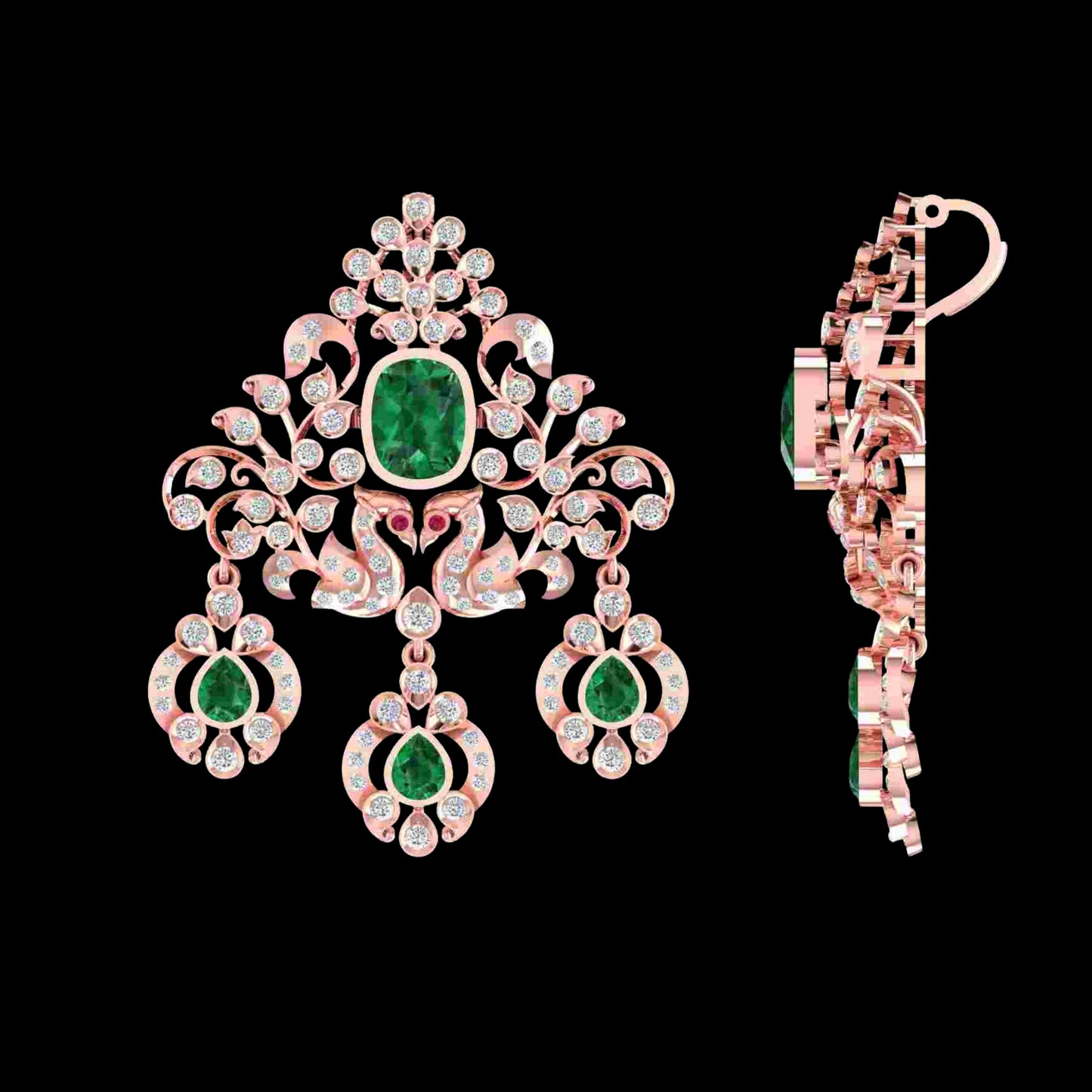 Diamond PENDANT With 14.915 Gms of 18 Kt Gold and 1.552 Cts of Certified Natural Diamonds Code: MJ26PND115