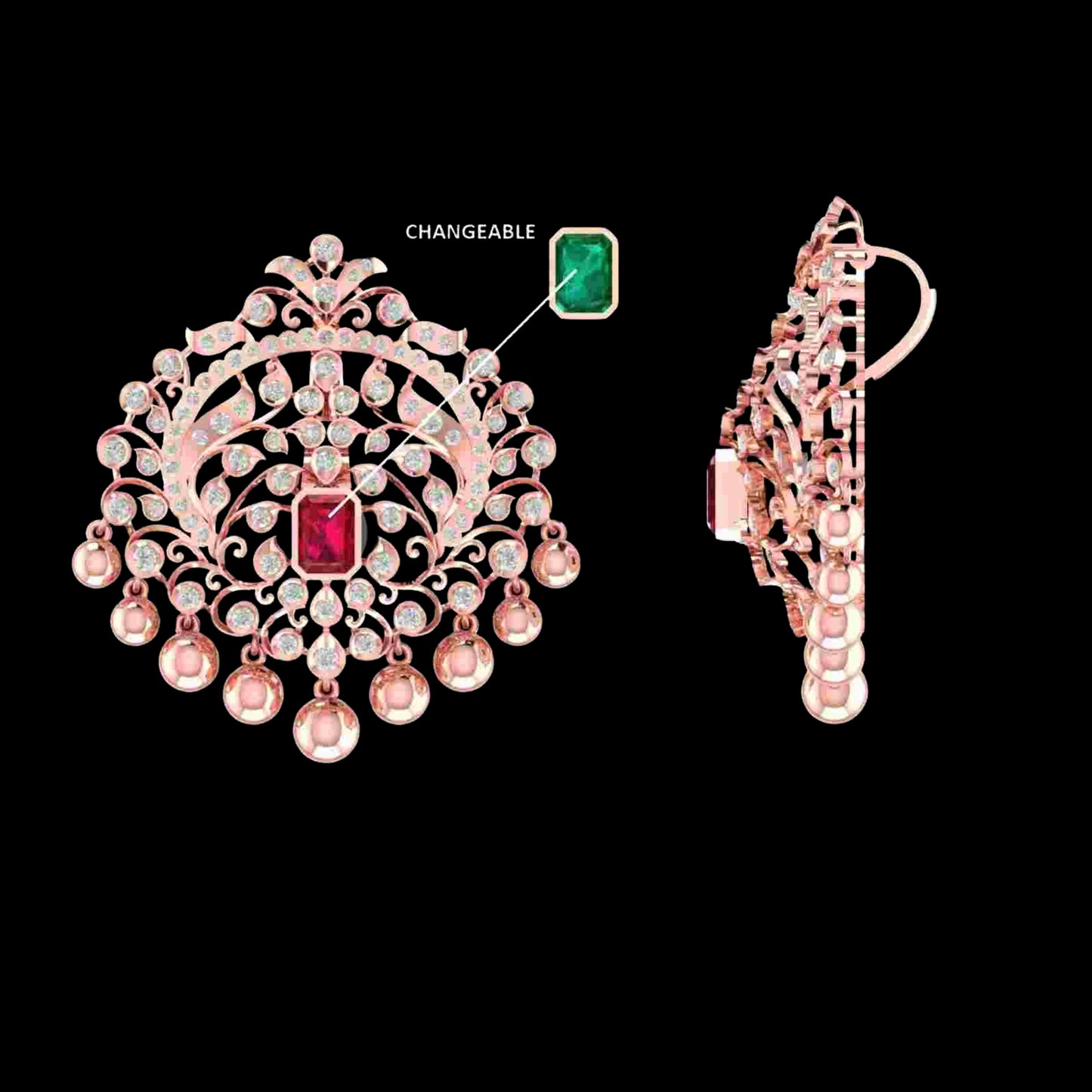 Diamond PENDANT With 13.654 Gms of 18 Kt Gold and 1.716 Cts of Certified Natural Diamonds Code: MJ26PND138