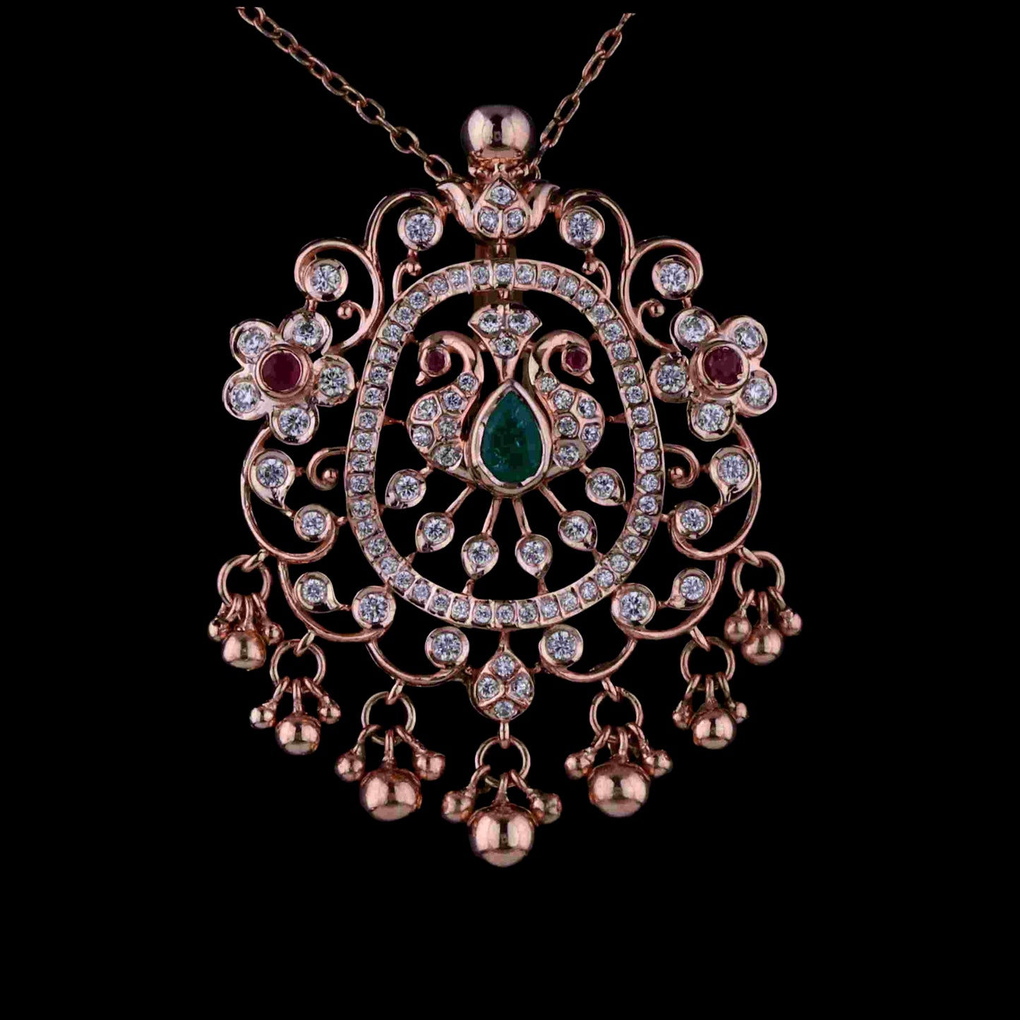 Diamond PENDANT With 15 Gms of 18 Kt Gold and 1.117 Cts of Certified Natural Diamonds Code: MJ26PND126