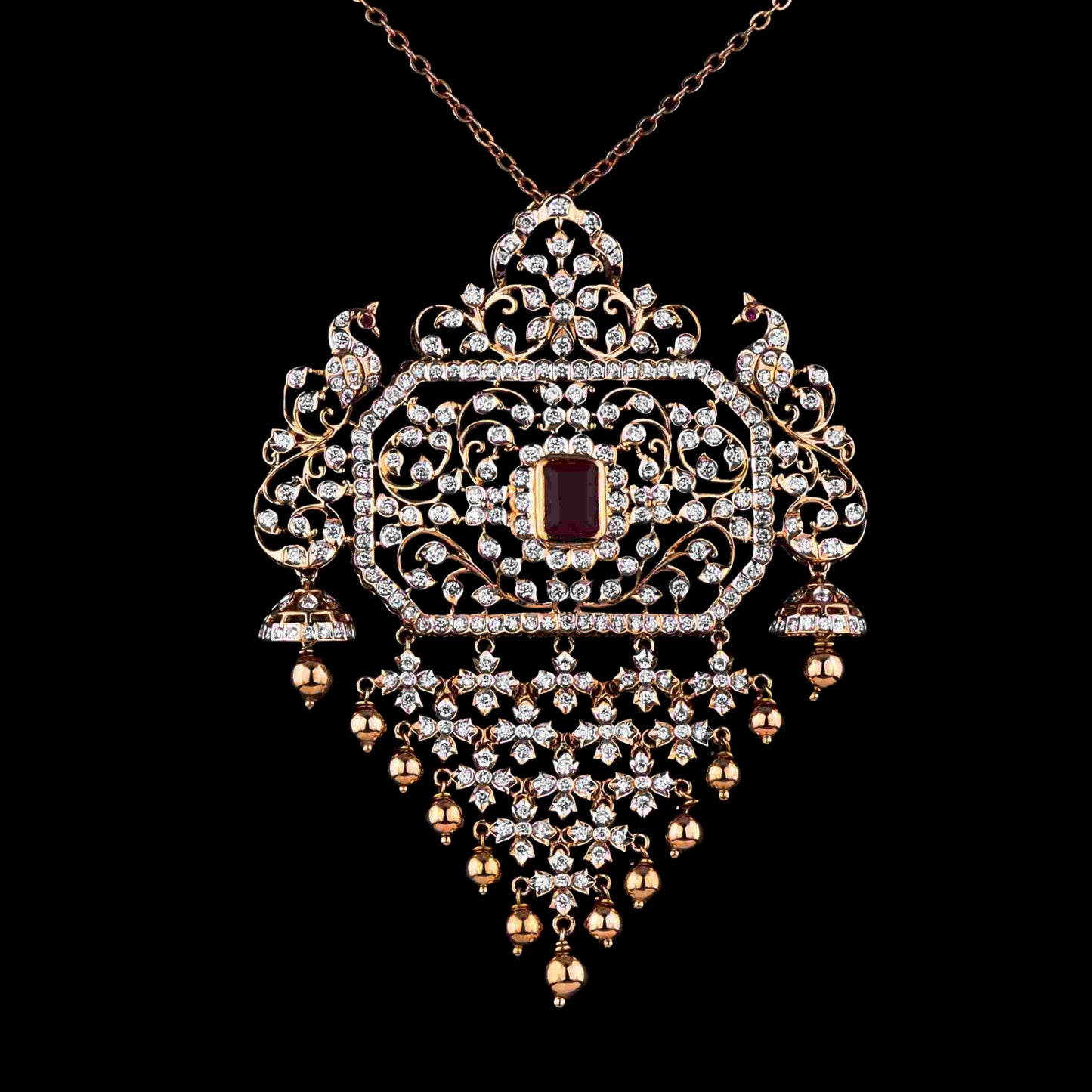 Diamond PENDANT With 21.03 Gms of 18 Kt Gold and 2.617 Cts of Certified Natural Diamonds Code: MJ26PND142