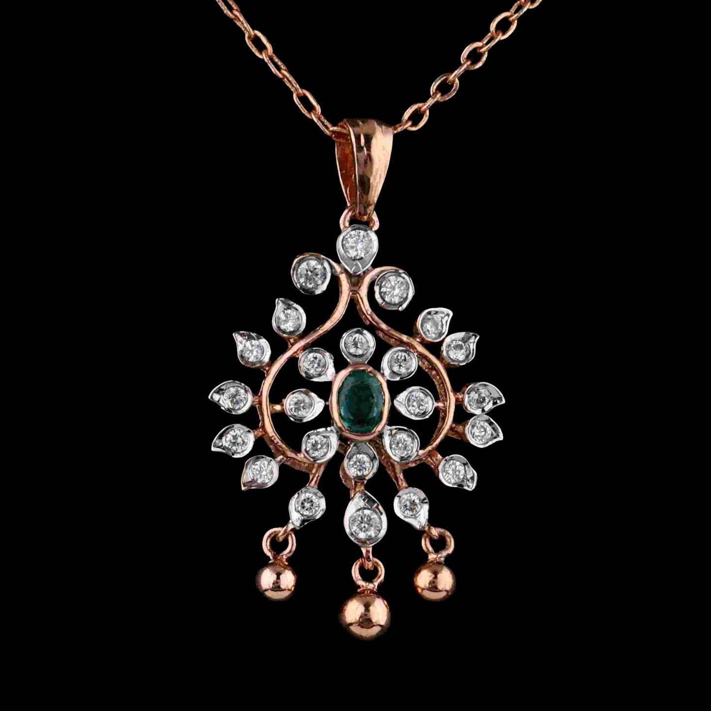 Diamond PENDANT With 3.14 Gms of 18 Kt Gold and 0.41 Cts of Certified Natural Diamonds Code: MJ26PND102