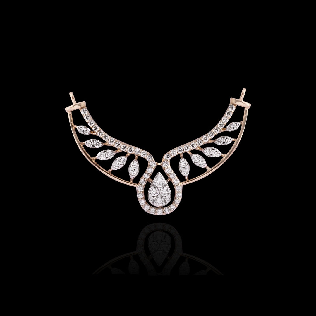 18 KT DIAMOND MANGALSUTRA 4.952 Gms - MJ25MS112