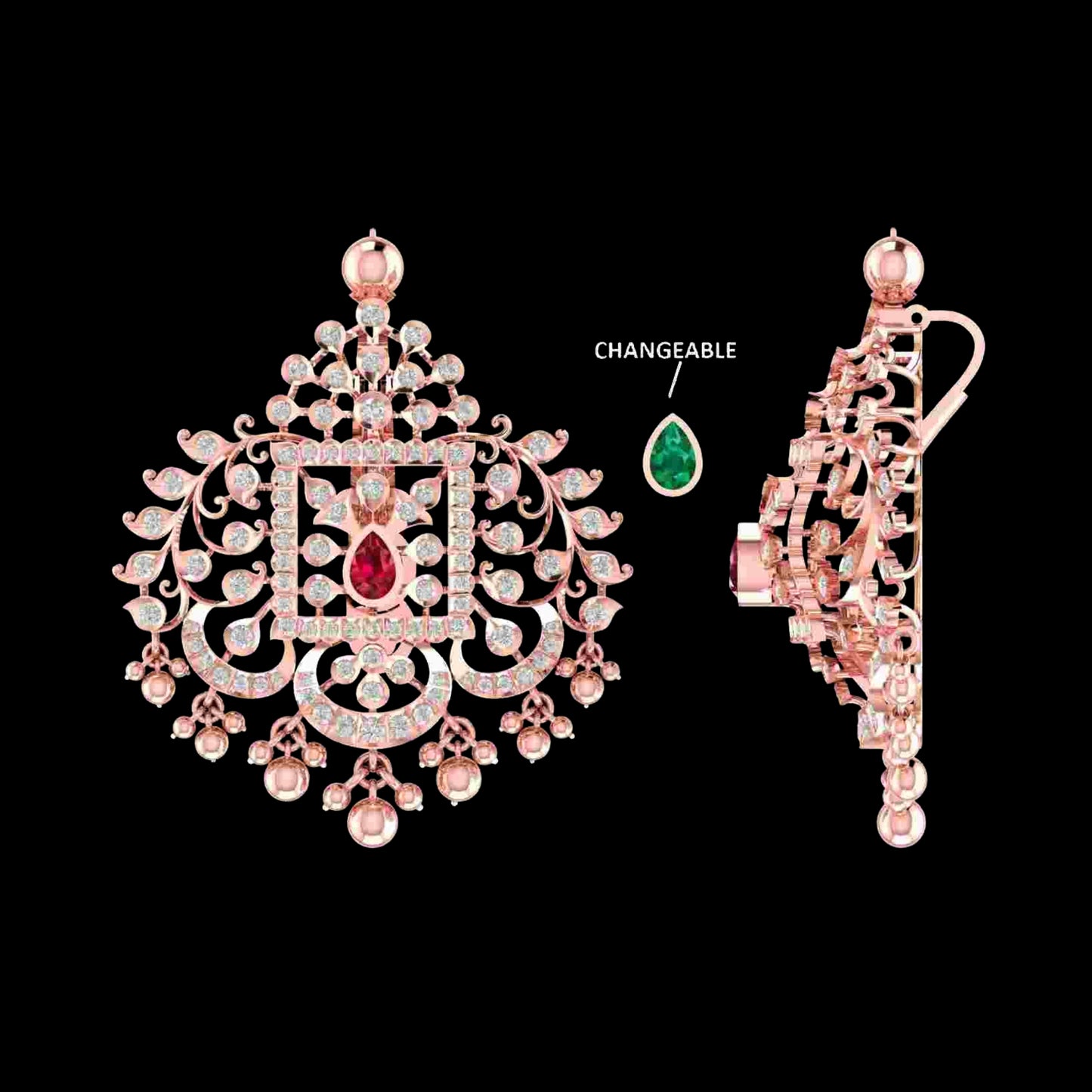 Diamond PENDANT With 16.8 Gms of 18 Kt Gold and 1.83 Cts of Certified Natural Diamonds Code: MJ26PND51