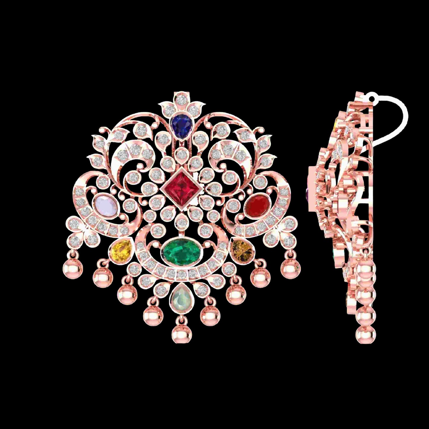 Diamond PENDANT With 12 Gms of 18 Kt Gold and 1.148 Cts of Certified Natural Diamonds Code: MJ26PND113