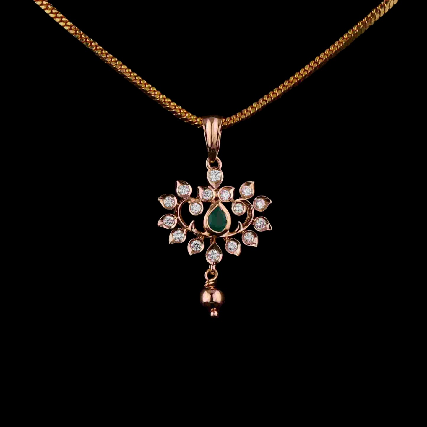 Diamond PENDANT With 2.12 Gms of 18 Kt Gold and 0.273 Cts of Certified Natural Diamonds Code: MJ26PND73