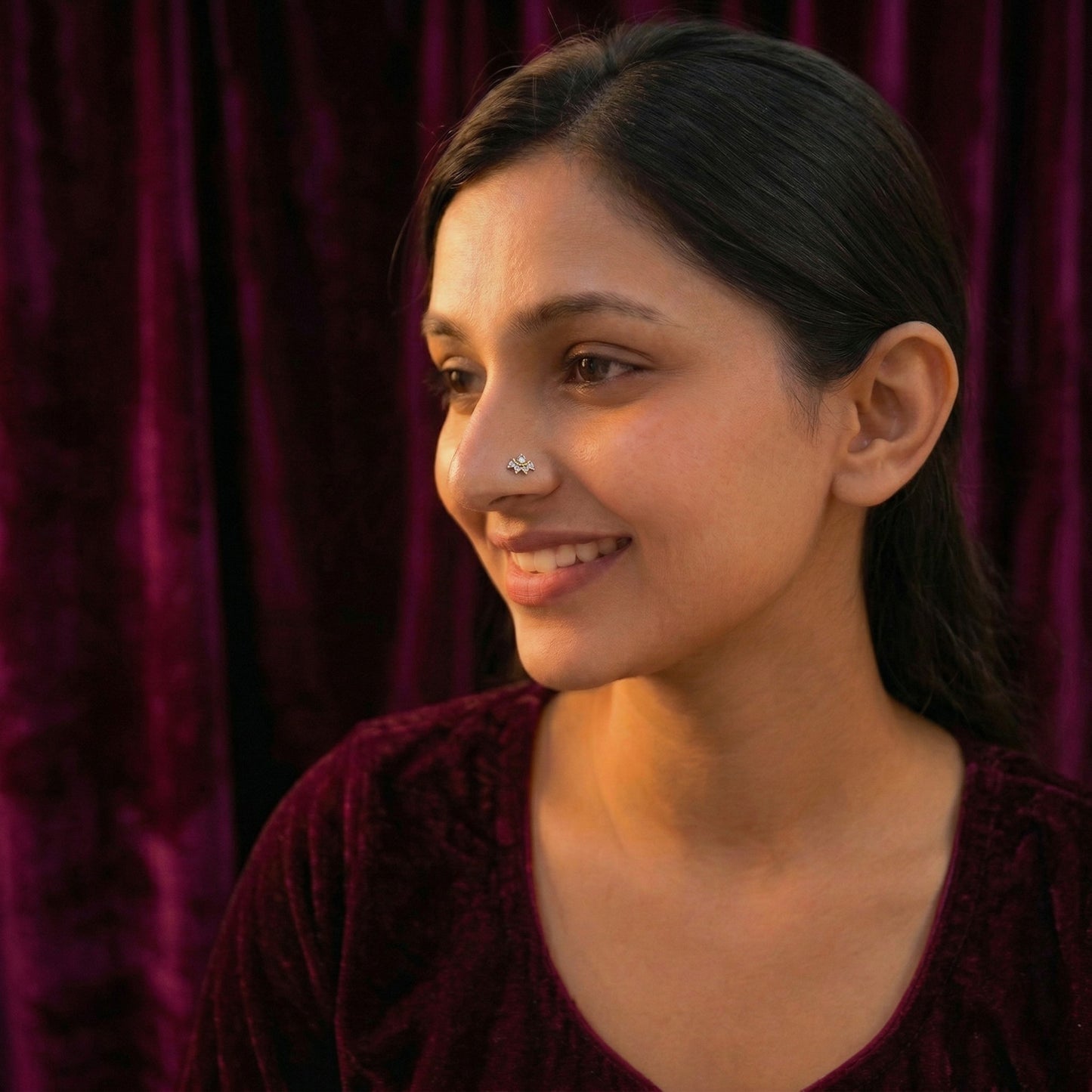Diamond NOSEPIN - 0.36 Gms - MJ26NP769 - NP2640