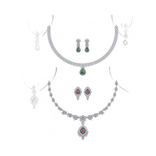 18 KT DIAMOND NECKLACE  Gms - MJ25NK564