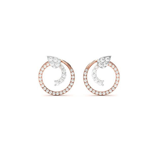 18 KT DIAMOND EARRING 1.84 Gms - MJ25ER18