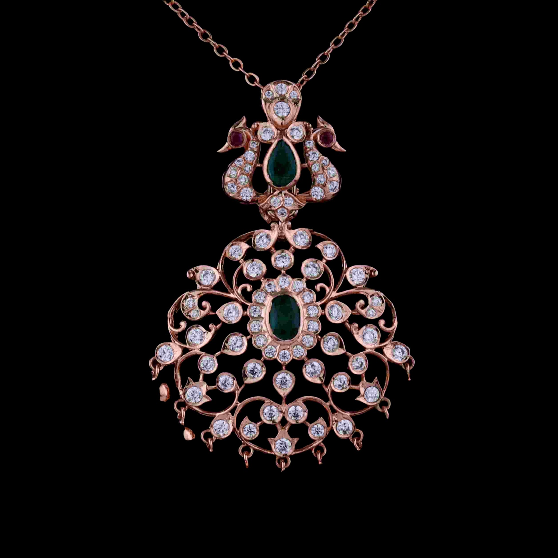 Diamond PENDANT With 11.5 Gms of 18 Kt Gold and 1.612 Cts of Certified Natural Diamonds Code: MJ26PND83