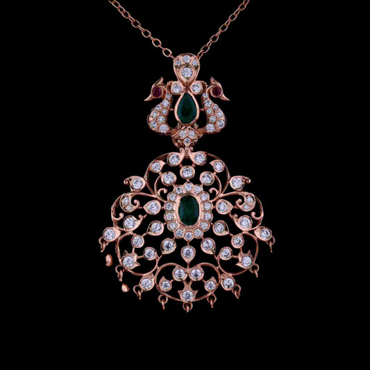 Diamond PENDANT With 11.5 Gms of 18 Kt Gold and 1.612 Cts of Certified Natural Diamonds Code: MJ26PND83