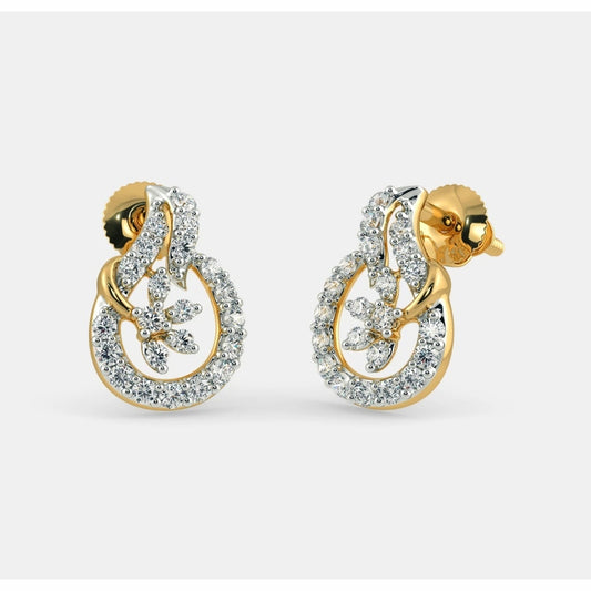 18 KT DIAMOND EARRING 6 Gms - MJ25ER249