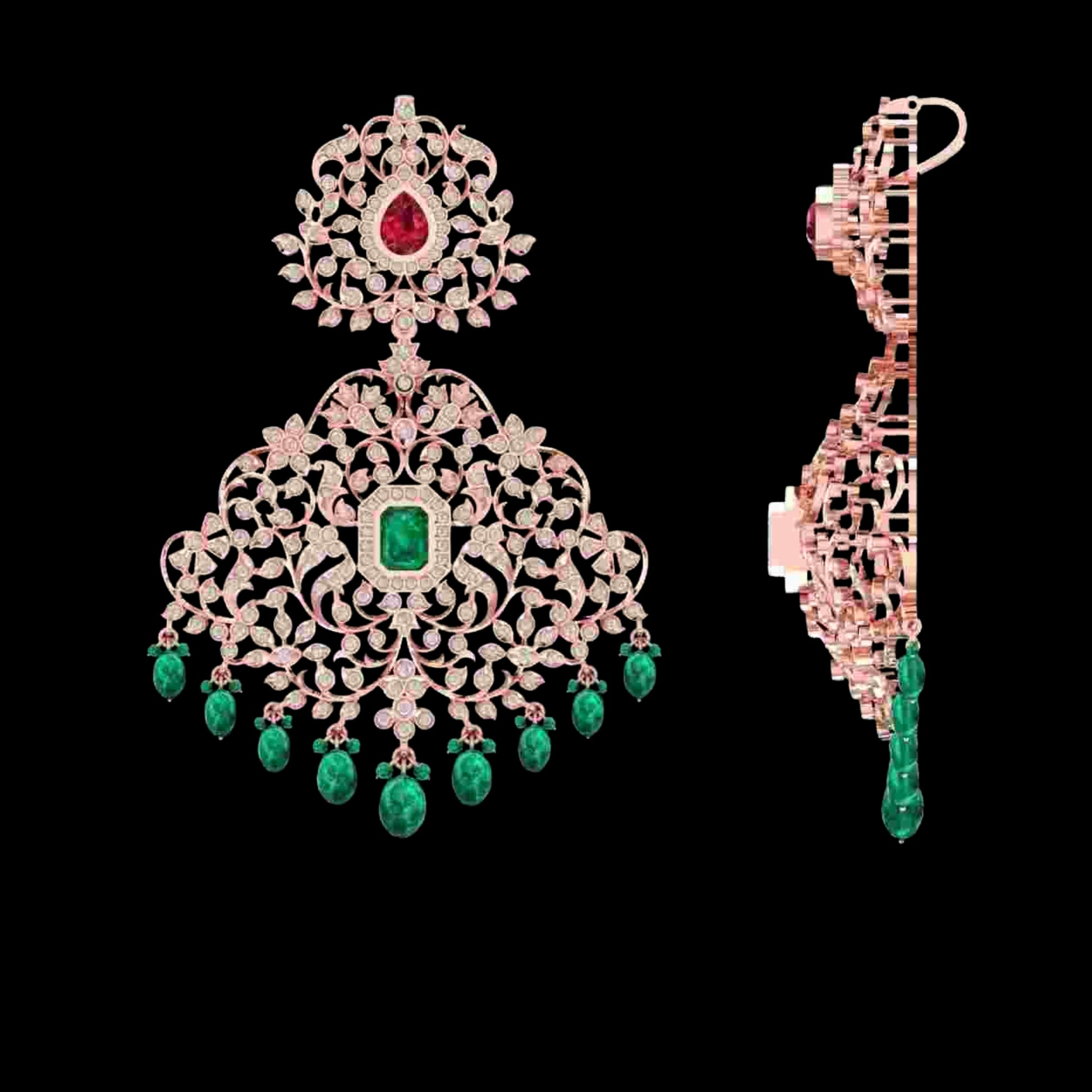 Diamond PENDANT With 24.71 Gms of 18 Kt Gold and 2.916 Cts of Certified Natural Diamonds Code: MJ26PND96