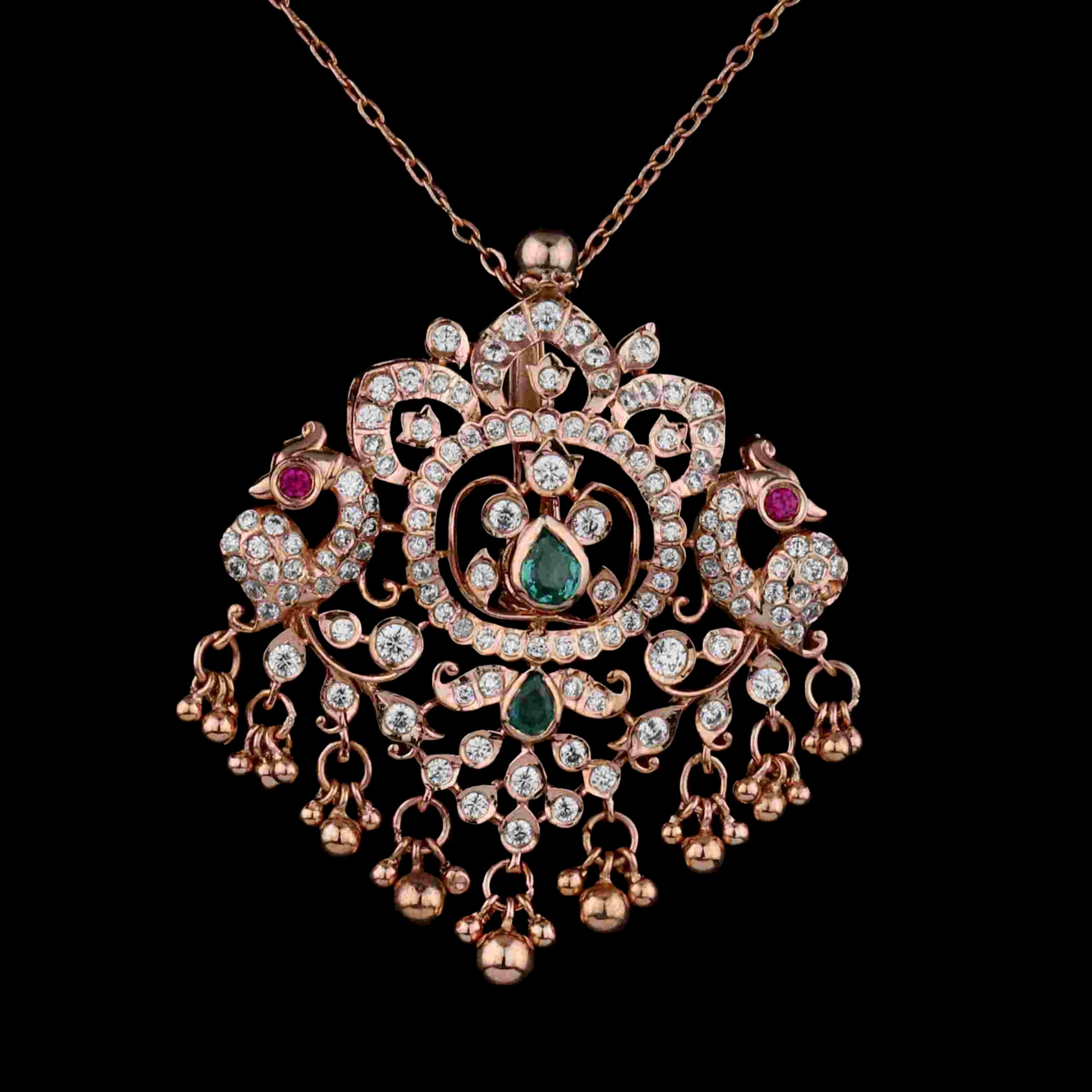 Diamond PENDANT With 16 Gms of 18 Kt Gold and 1.891 Cts of Certified Natural Diamonds Code: MJ26PND122