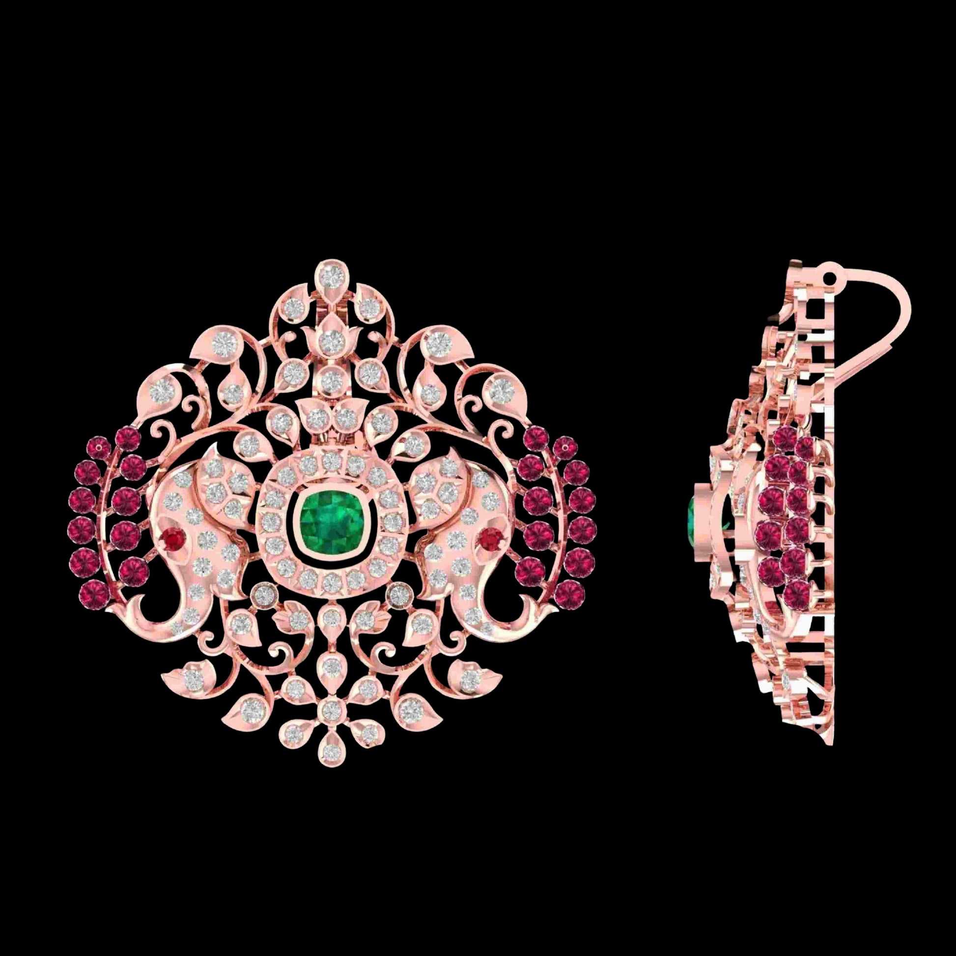 Diamond PENDANT With 11.5 Gms of 18 Kt Gold and 1.191 Cts of Certified Natural Diamonds Code: MJ26PND117