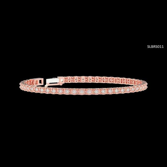 18 KT DIAMOND TENNIS BRACELET 10 Gms - MJ25TB266
