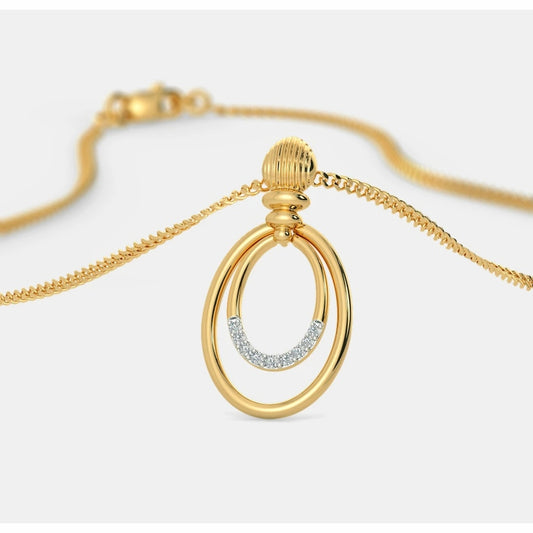 18 KT DIAMOND PENDANT 3 Gms - MJ25PD272