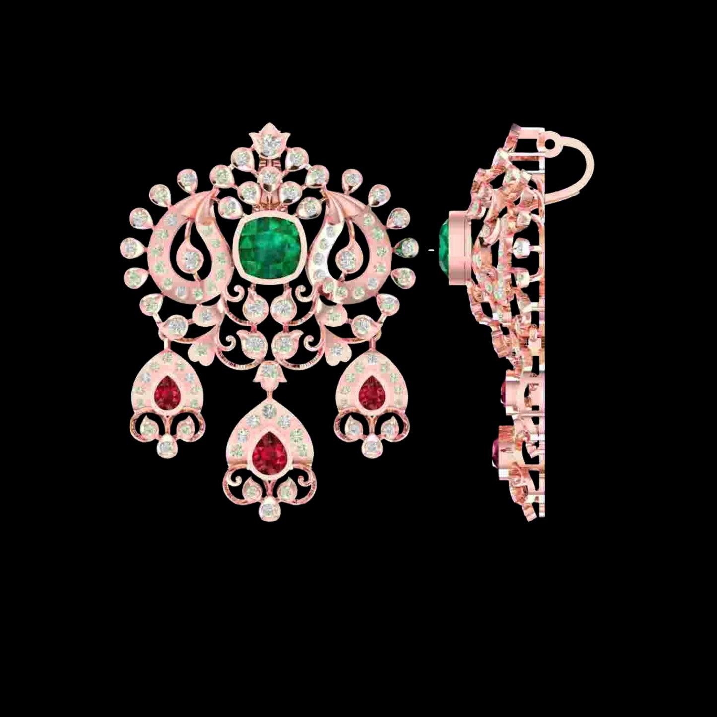 Diamond PENDANT With 10.519 Gms of 18 Kt Gold and 1.48 Cts of Certified Natural Diamonds Code: MJ26PND144