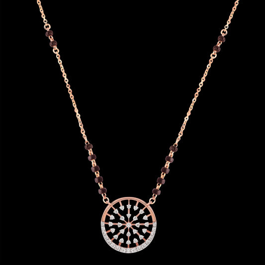 18 KT DIAMOND MANGALSUTRA 4.962 Gms - MJ25MS106