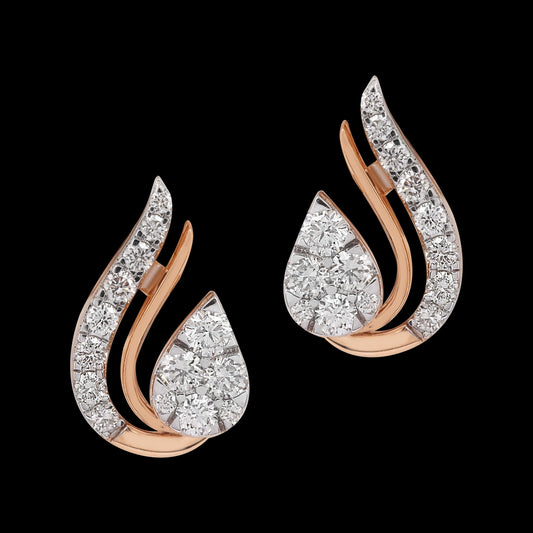18 KT DIAMOND EARRING 3.676 Gms - MJ25ER55