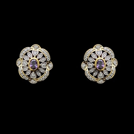 18 KT DIAMOND EARRING 3.78 Gms - MJ25ER234