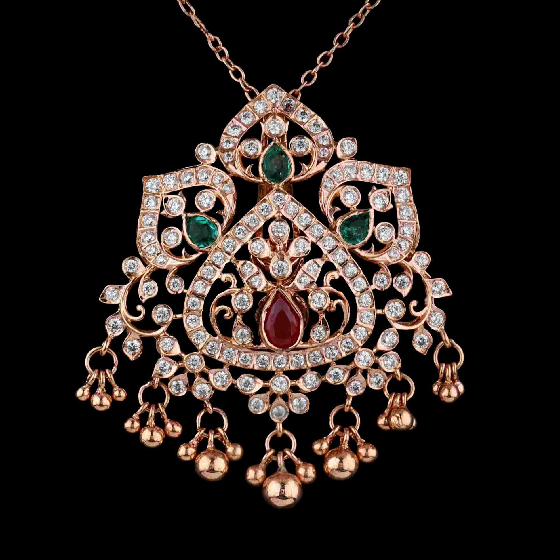 Diamond PENDANT With 14.136 Gms of 18 Kt Gold and 1.718 Cts of Certified Natural Diamonds Code: MJ26PND101