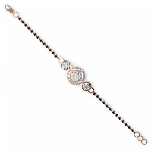 18 KT DIAMOND HAND MANGALSUTRA 4.346 Gms - MJ25MS82