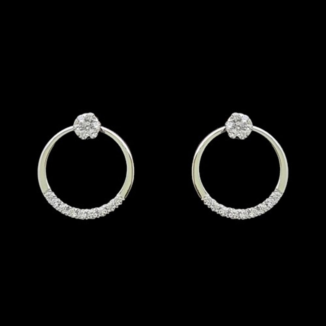 18 KT DIAMOND EARRING 2.16 Gms - MJ25ER406