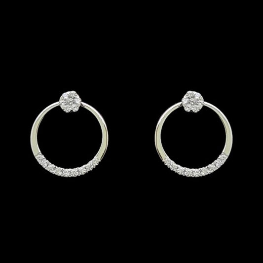 18 KT DIAMOND EARRING 2.16 Gms - MJ25ER406