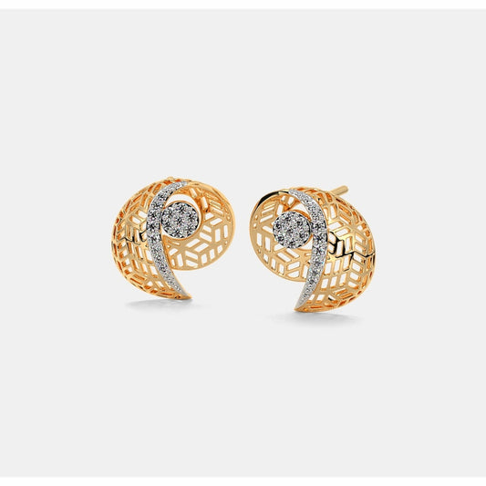 18 KT DIAMOND EARRING 6 Gms - MJ25ER261