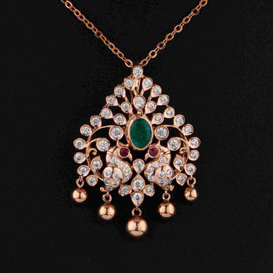 Diamond PENDANT With 8.076 Gms of 18 Kt Gold and 1.208 Cts of Certified Natural Diamonds Code: MJ26PND97