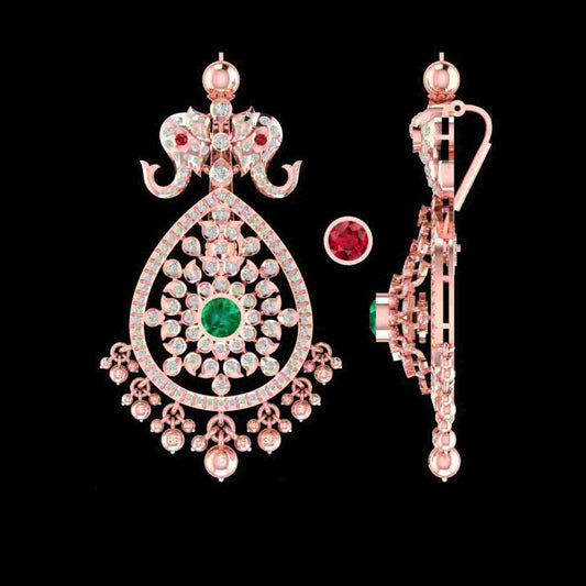 Diamond PENDANT With 17.2 Gms of 18 Kt Gold and 1.826 Cts of Certified Natural Diamonds Code: MJ26PND128