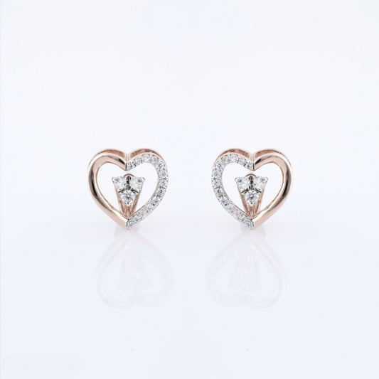 Diamond EARRING With 2.778 Gms of 18 Kt Gold and 0.234 Cts of Certified Natural Diamonds Code: MJ26ER621