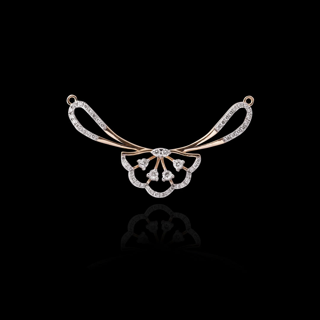 18 KT DIAMOND MANGALSUTRA 3.012 Gms - MJ25MS114