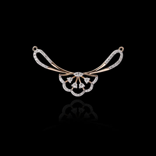 18 KT DIAMOND MANGALSUTRA 3.012 Gms - MJ25MS114