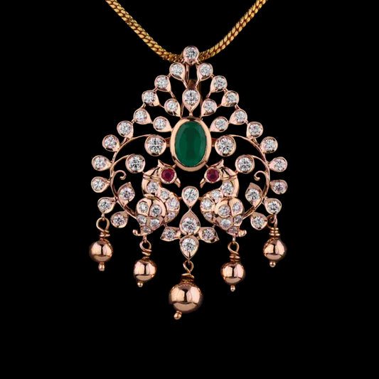 Diamond PENDANT With 10.4 Gms of 18 Kt Gold and 1.25 Cts of Certified Natural Diamonds Code: MJ26PND59