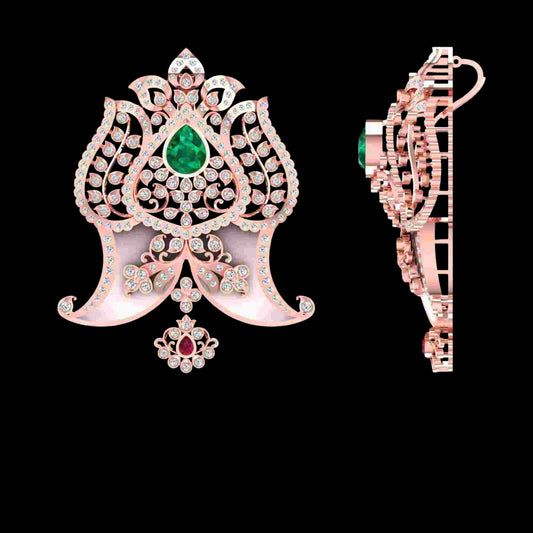 Diamond PENDANT With 23.31 Gms of 18 Kt Gold and 2.972 Cts of Certified Natural Diamonds Code: MJ26PND99