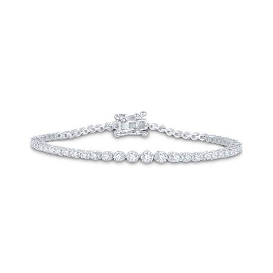 18 KT DIAMOND TENNIS BRACELET 12 Gms - MJ25TB581