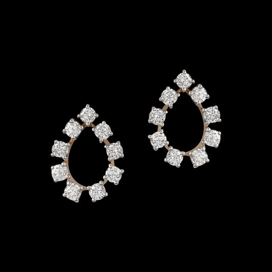 18 KT DIAMOND EARRING 3.202 Gms - MJ25ER17