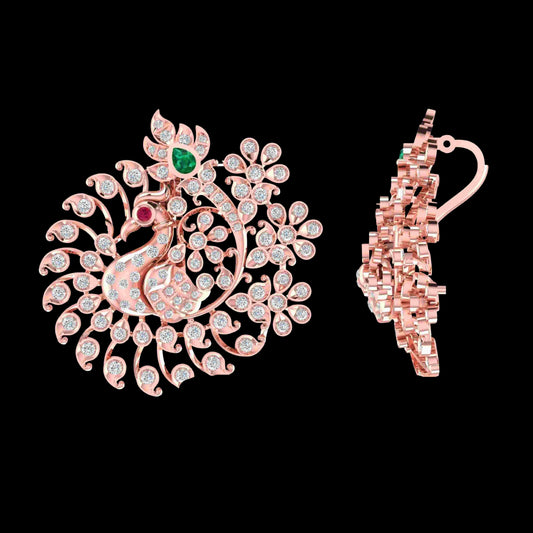 Diamond PENDANT With 14.64 Gms of 18 Kt Gold and 1.459 Cts of Certified Natural Diamonds Code: MJ26PND100