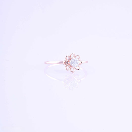 Diamond RING With 1.242 Gms of 18 Kt Gold and 0.048 Cts of Certified Natural Diamonds Code: MJ26RG647