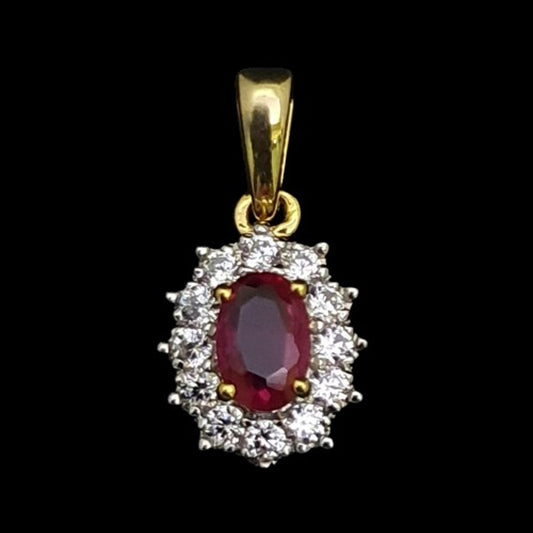 18 KT DIAMOND PENDANT 1.53 Gms - MJ25PD410