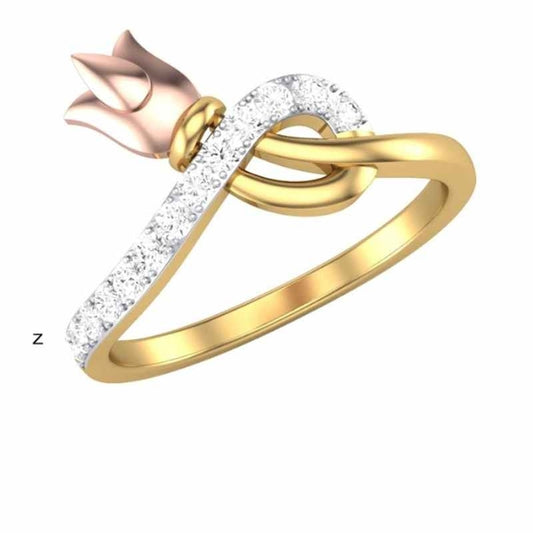 18 KT DIAMOND RING 2 Gms - MJ25RG328