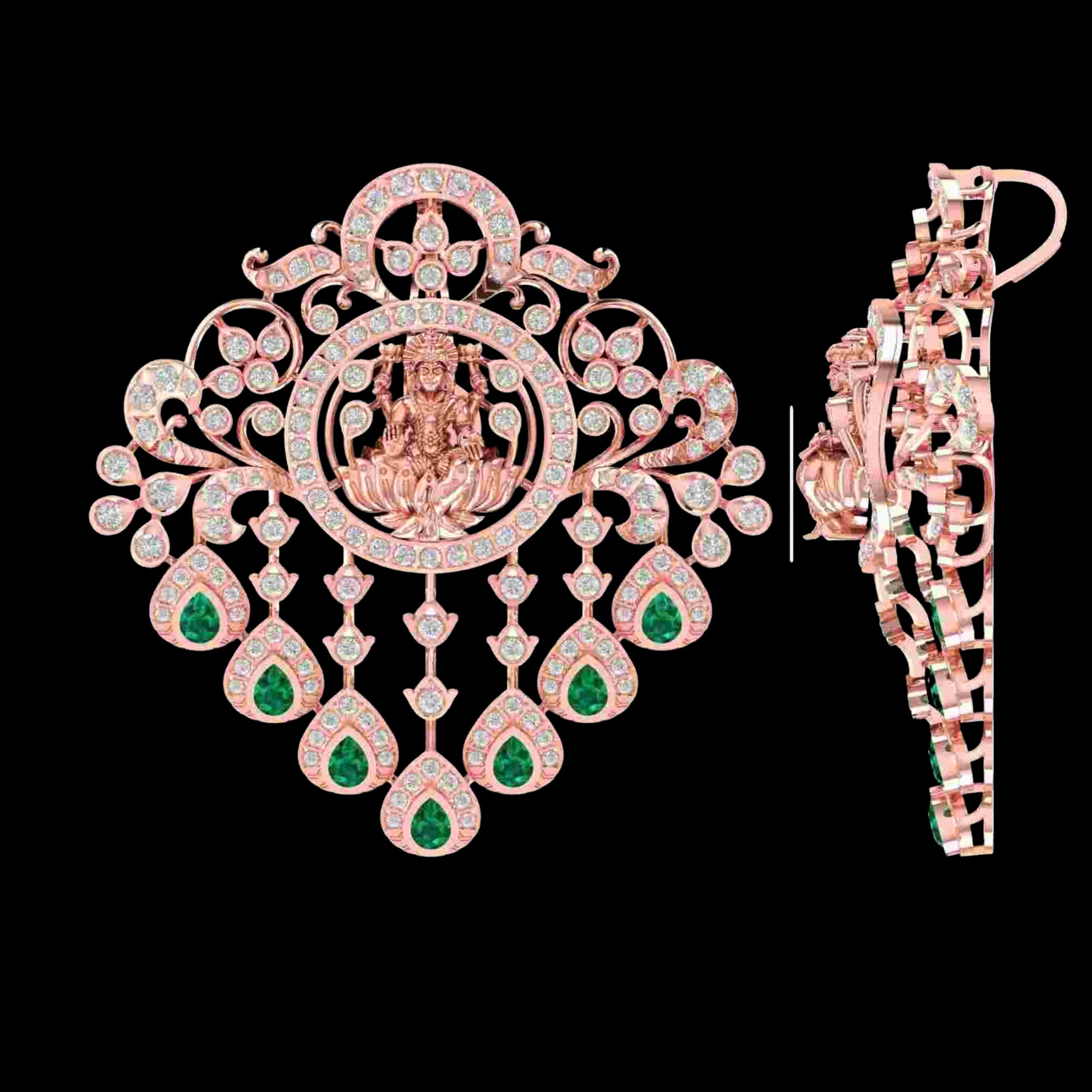Diamond PENDANT With 15.543 Gms of 18 Kt Gold and 2.158 Cts of Certified Natural Diamonds Code: MJ26PND70