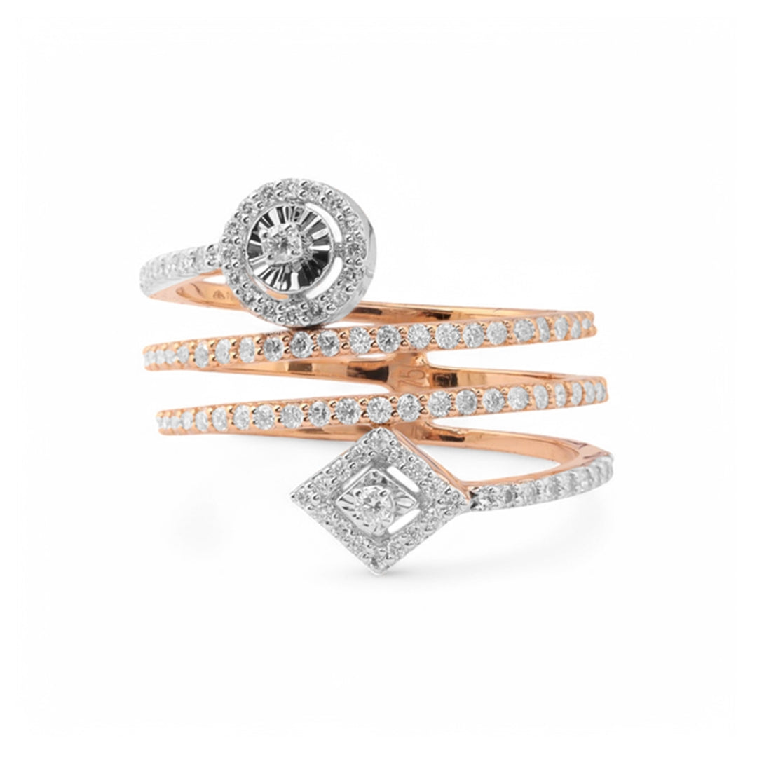 18 KT DIAMOND RING 3.984 Gms - MJ25RG529