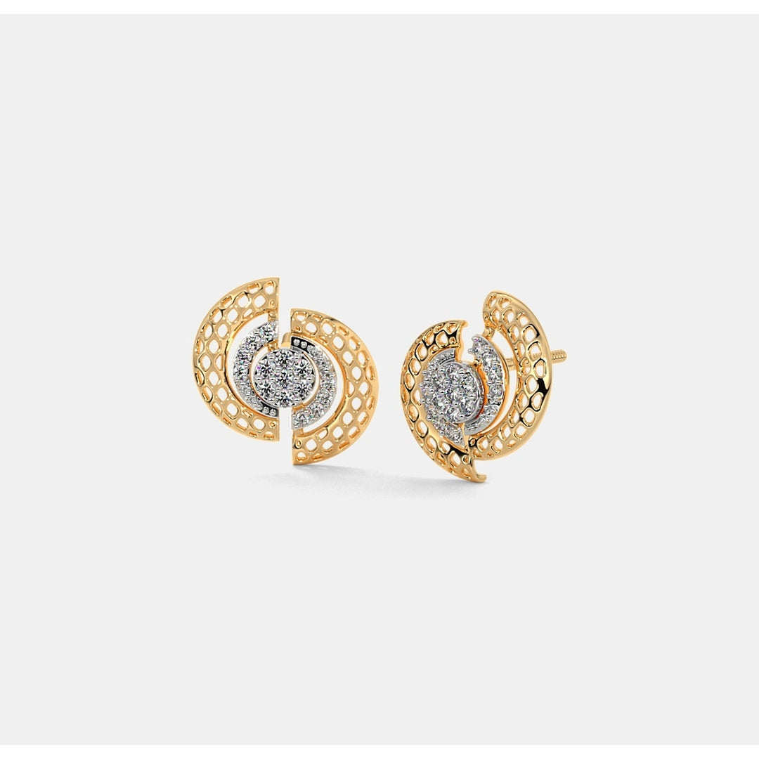 18 KT DIAMOND EARRING 7 Gms - MJ25ER260