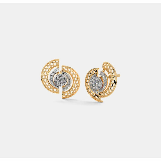 18 KT DIAMOND EARRING 7 Gms - MJ25ER260